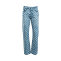 Amiri MA Paisley Jacquard Straight Jean "Perfect Indigo"