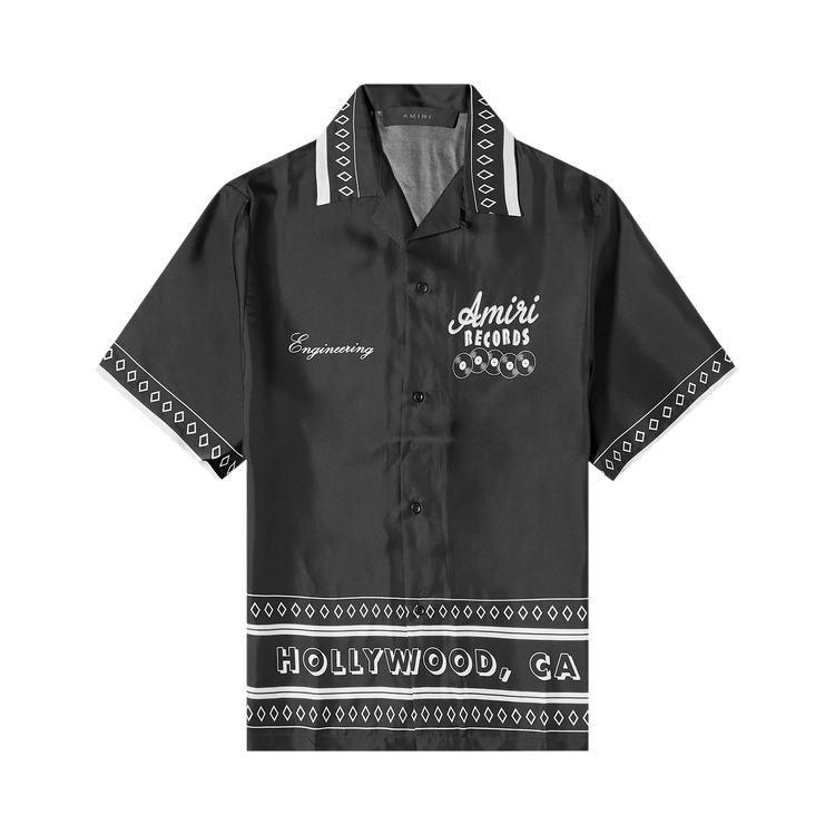 Amiri Records Short-Sleeve Shirt "Black"
