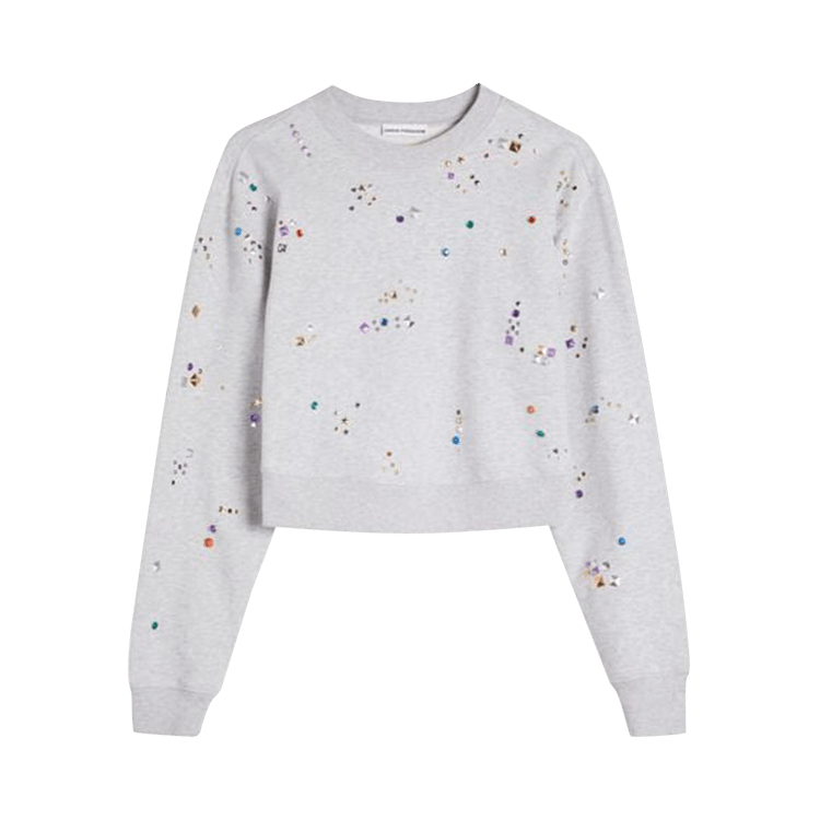 Rabanne Stud Detail Organic Sweatshirt "Grey"