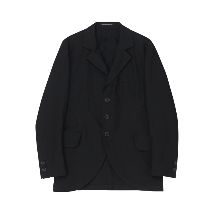 Yohji Yamamoto Twill 4 Button Jacket "Black"