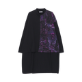 Yohji Yamamoto Inkjet Printed Shirt With Long Back Hem "Purple"