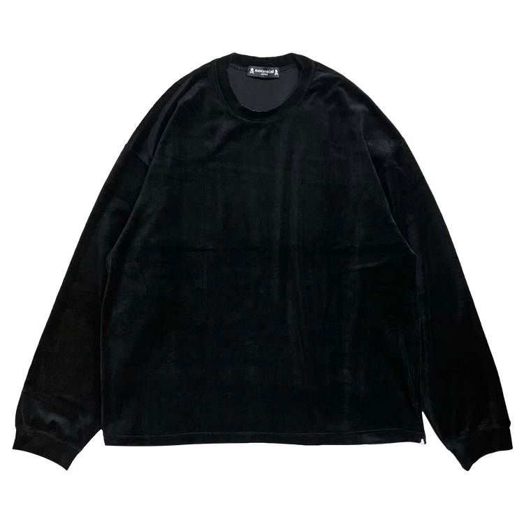 Mastermind Velour Long-Sleeve Tee "Black"
