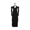 The Attico Greta Midi Dress "Black"