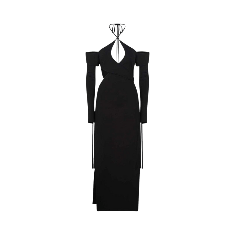 The Attico Greta Midi Dress "Black"