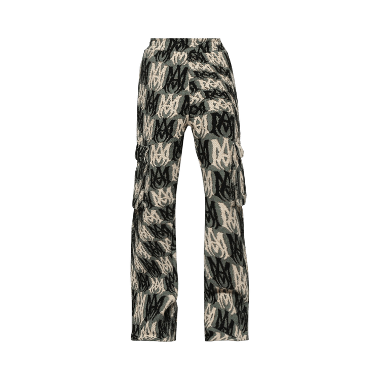 Amiri MA Tapestry Cargo Flare Pants "Green/Multicolor"