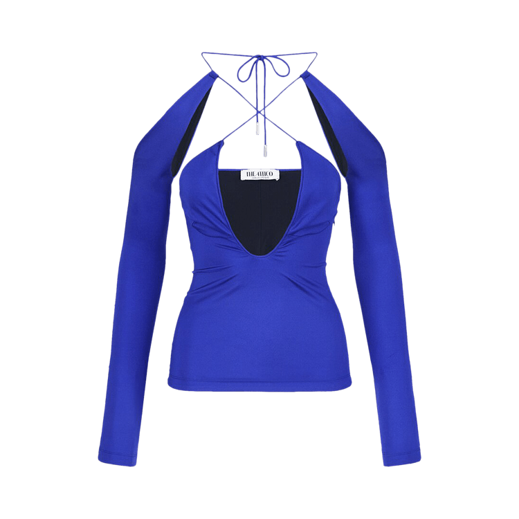 The Attico Zane Top "Vivid Violet"