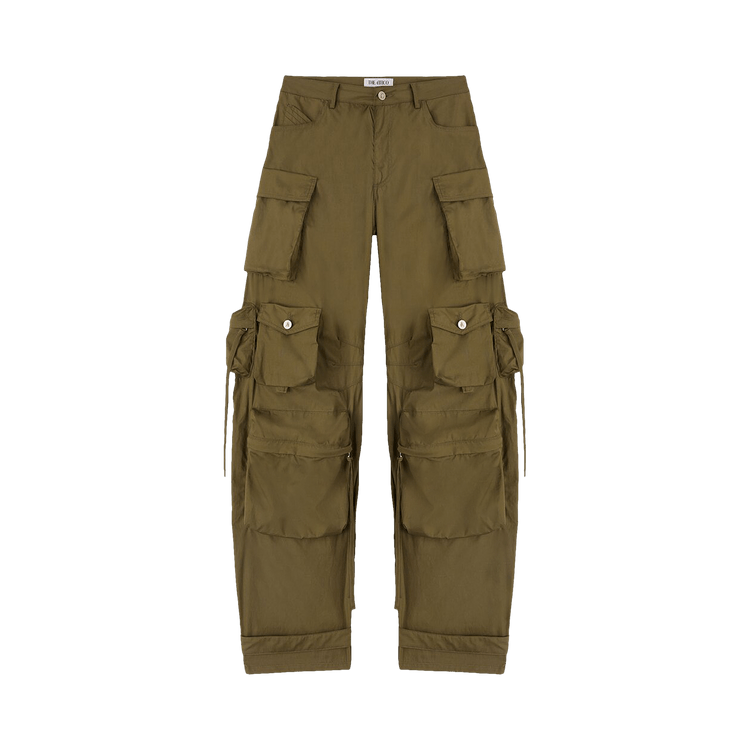 The Attico Fern Long Pants "Military"