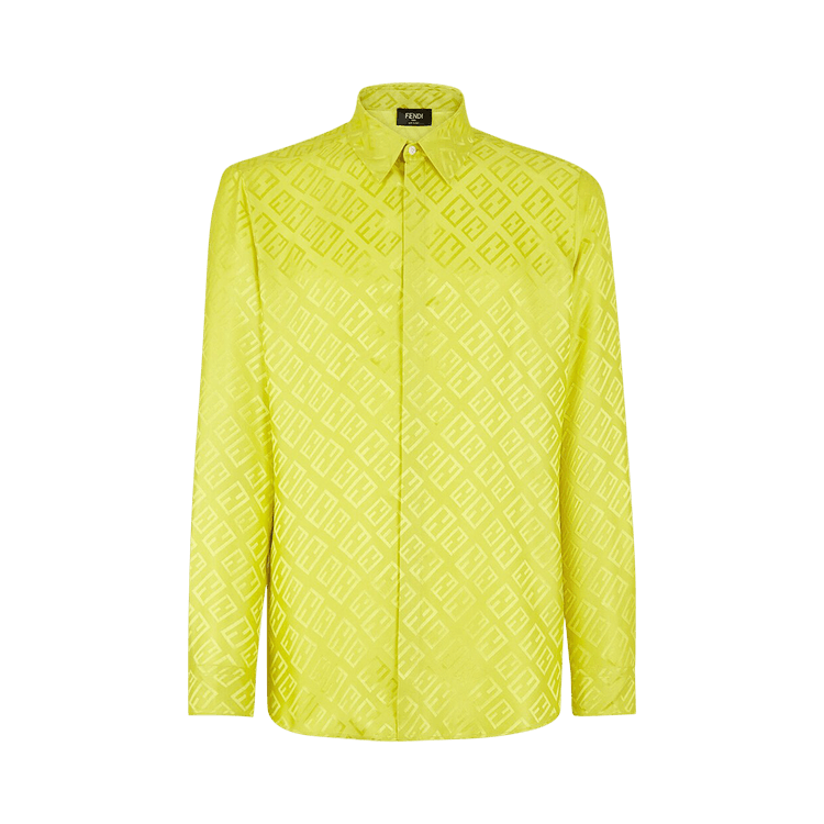 Fendi Tonal FF All Over Shirt "Acide Green"