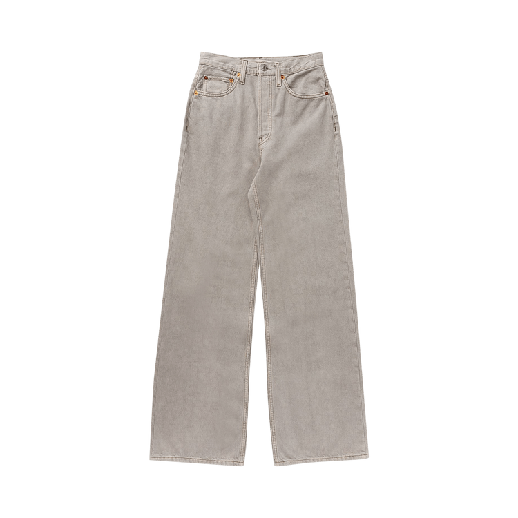 RE/DONE 70s Ultra High Rise Wide Leg Jeans "Greyish"