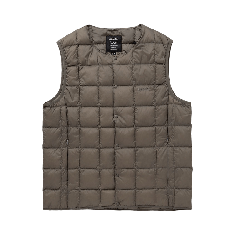 Gramicci x TAION Inner Down Vest "Stone Grey"