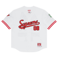Supreme x Mitchell & Ness Downtown Hell Baseball Jersey "White"