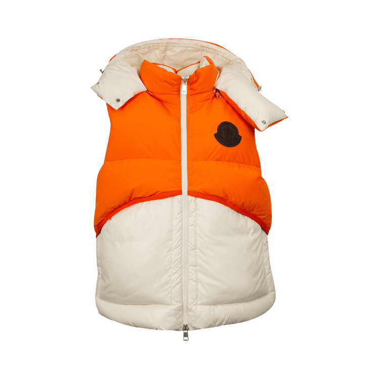 Moncler x HYKE Rhonestock Short Parka "White/Orange"