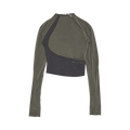 Hyein Seo Pocket Long-Sleeve T-Shirt "Khaki"