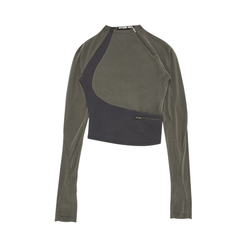 Hyein Seo Pocket Long-Sleeve T-Shirt "Khaki"