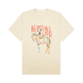 Helmut Lang Scribbled Logo Tee "Stone"