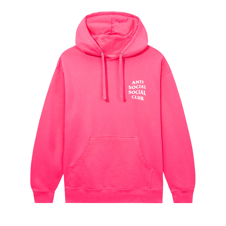 Anti Social Social Club Mind Games Hoodie "Neon Pink"
