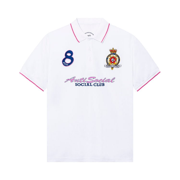 Anti Social Social Club Monegasque Polo Shirt "White"