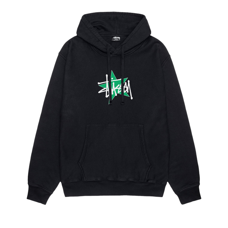 Stussy Star Hoodie Pigment Dyed "Black"