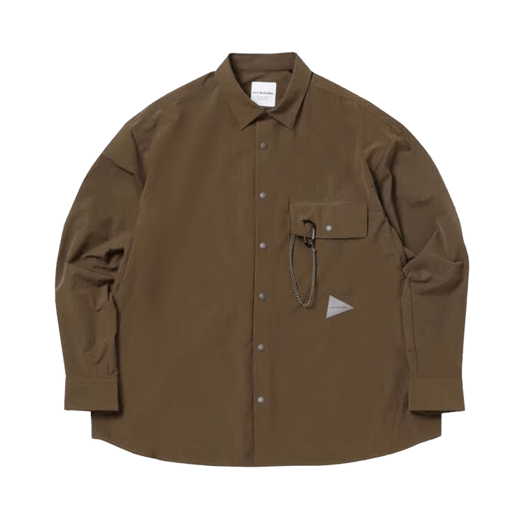 And Wander Lightweight Cloth Shirt "Brown"