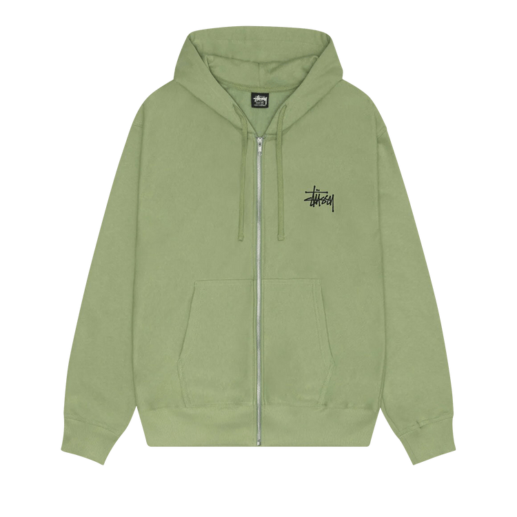 Stussy Basic Zip Hoodie "Moss"