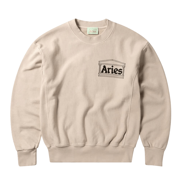 Aries Premium Temple Sweatshirt "Sand"