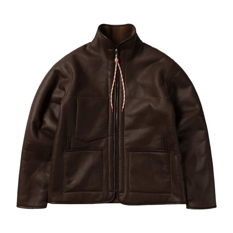 Aries Tech Sheepskin Jacket "Brown"