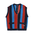 Pleasures Hombre Cardigan Vest "Multicolor"