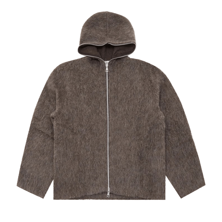 Our Legacy Full Zip Hood "Mole Grey Mohair"