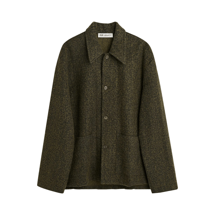 Our Legacy Haven Jacket "Black/Moss Fuzz Wool"