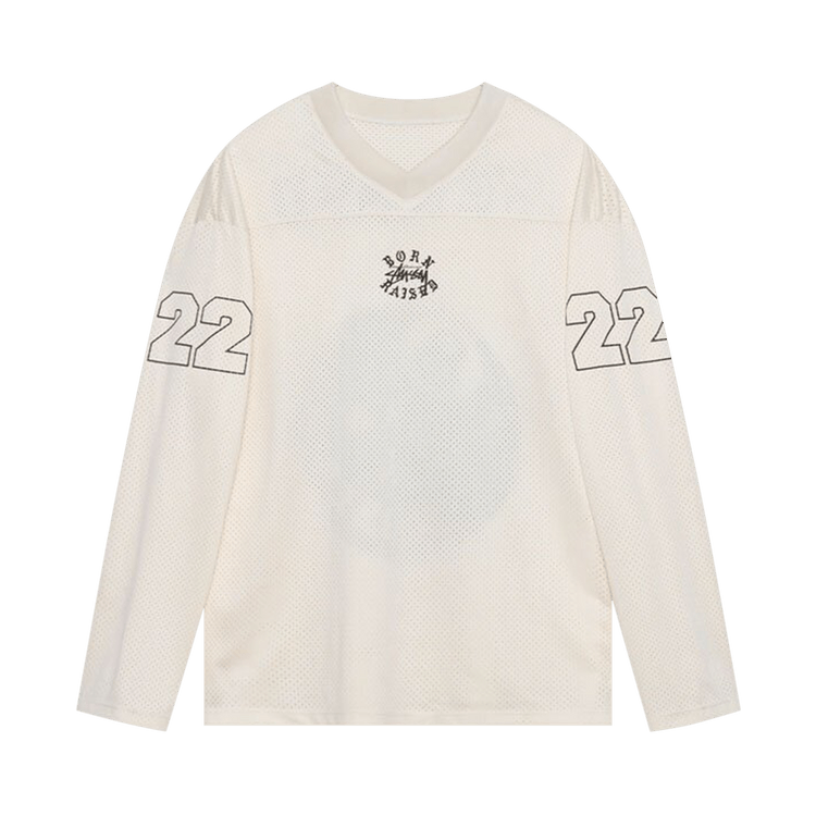 Born x Raised x Stussy C&C Football Jersey "Cream"