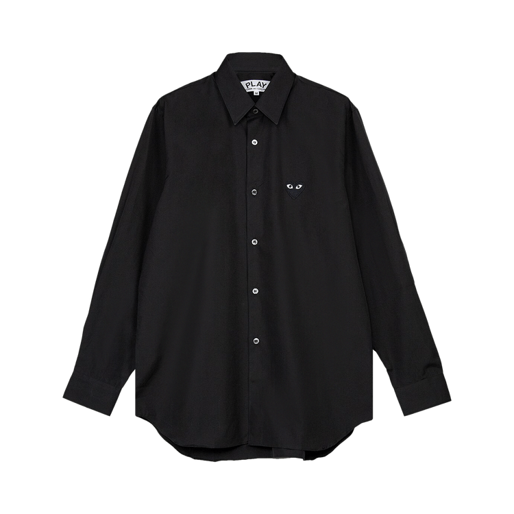Comme des Garçons PLAY Small Heart Long-Sleeve Shirt "Black"