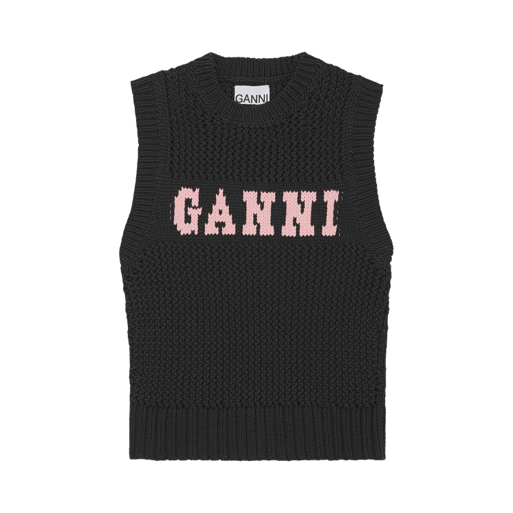 GANNI Rope Vest "Black"