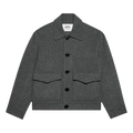 Ami Boxy Fit Double Face Jacket "Heather Grey"
