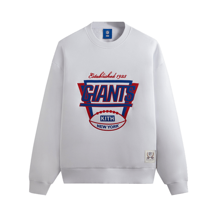 Kith For The NFL: Giants 1925 Nelson Crewneck "White"