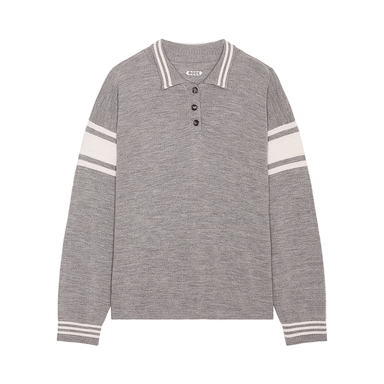 Bode Cycling Polo "Grey/White"