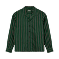 Bode Alumni Stripe Long-Sleeve Shirt "Green"