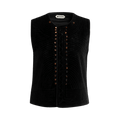 Bode Velvet Falmouth Vest "Black"