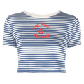 Bode Frog And Pony Tee "Blue Cream"