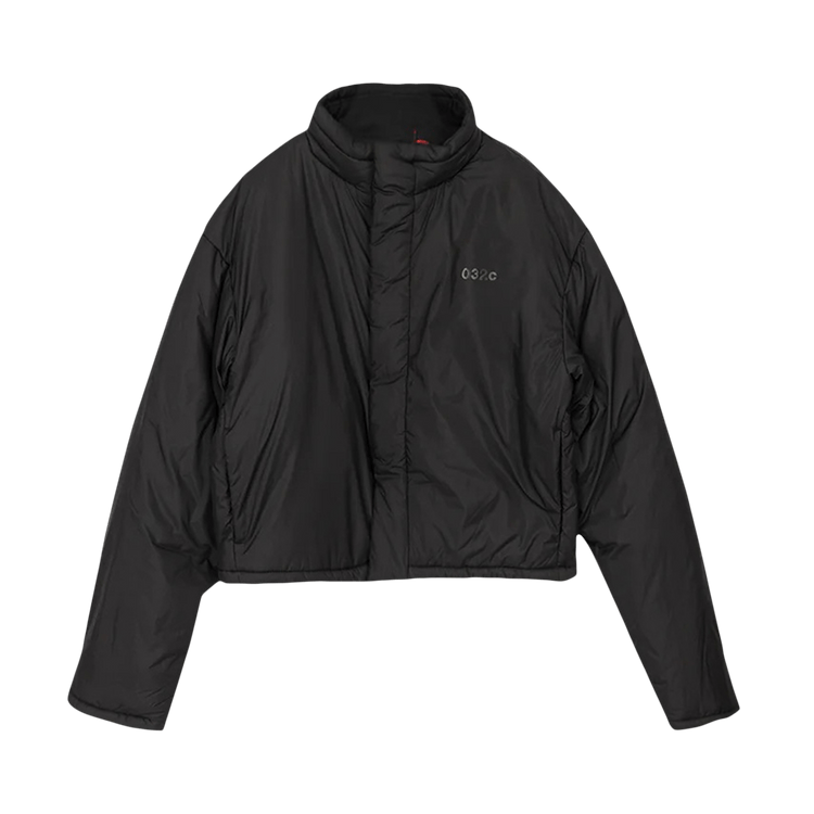 032C Team Tag Cropped Puffer Jacket Black "Black"