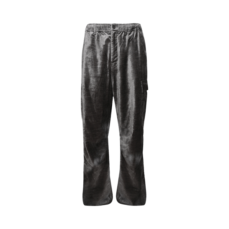 032C Lifeline Destressed Velvet Cargo Pant "Unpolished Silver"