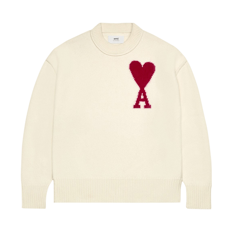 Ami ADC Sweater "Off White/Red"
