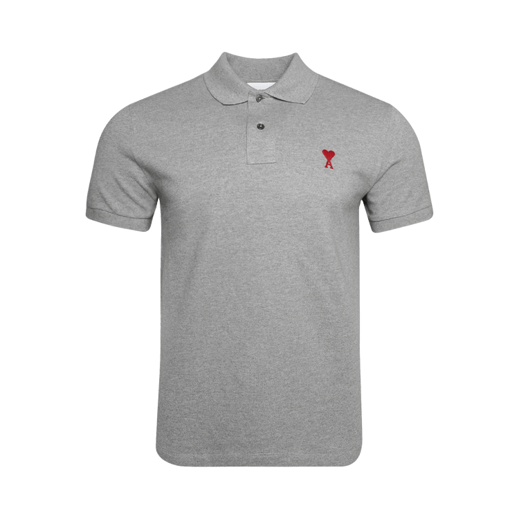 Ami ADC Polo Shirt "Heather Grey"