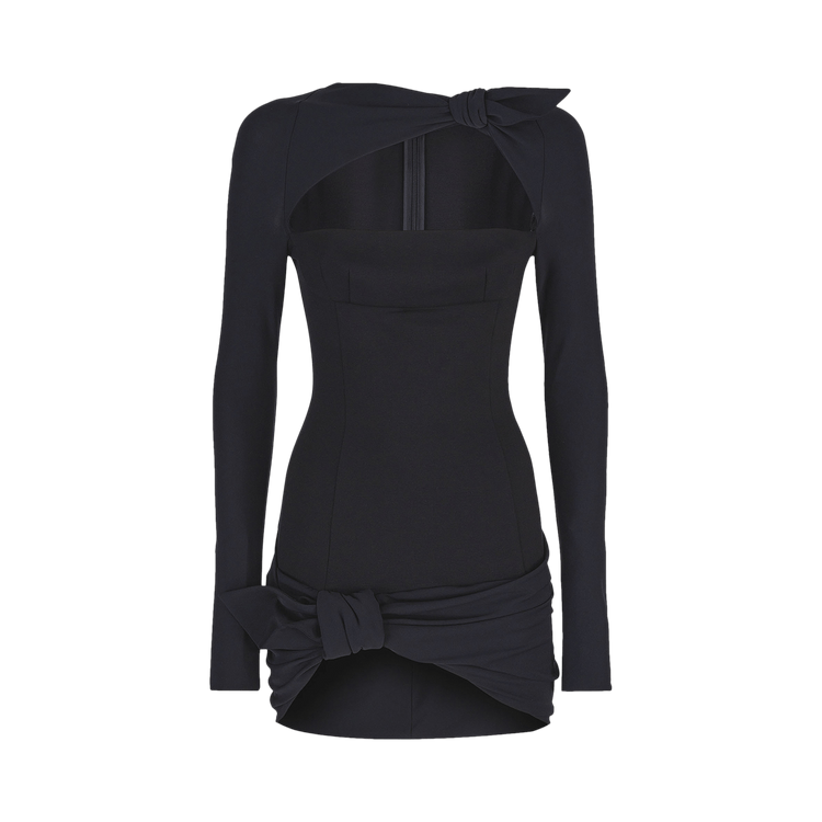 The Attico Donnie Mini Dress "Black"
