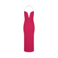 Givenchy Wool Dress with Plunging Neckline "Fuchsia"