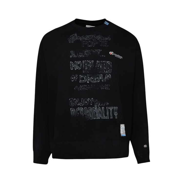 Maison Mihara Yasuhiro Shirt Combined Pullover "Black"