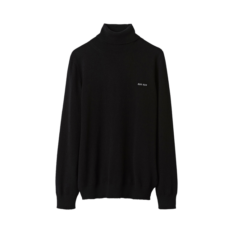Miu Miu Cashmere Turtleneck Sweater "Black"