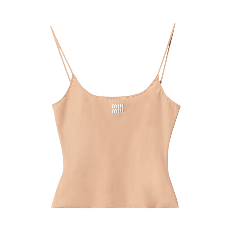 Miu Miu Stretch Jersey Top "Cammeo"