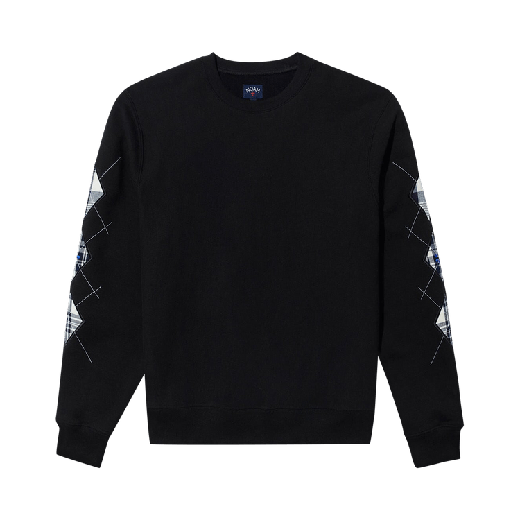 Noah Argyle Appliqué Sweatshirt "Black"