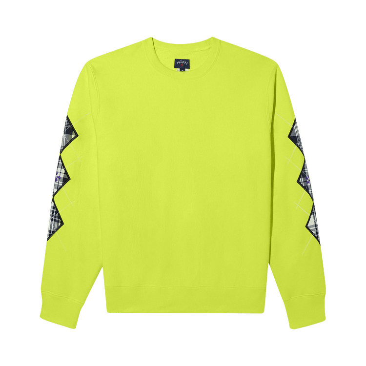 Noah Argyle Appliqué Sweatshirt "Lime"