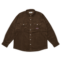 Palace Drop Shoulder Cord Shirt "Nice Brown"
